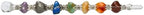 Amazing Gemstone Crystal Chakra Wand Healing Crystal Wands Witchcraft - Chakra Tumbled Crystal Wand for Meditation, Witchcraft, Healing, Yoga, Magic and More - Crystals and Healing Stones Gift