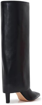 Wide Calf Kitten Heel Boots For Women Knee High pointed toe Tall Long boots Stiletto Heel Side Zipper