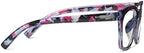 Peepers by PeeperSpecs Women's to The Max Square Blue Light Blocking Reading Glasses, Pink Quartz, 49 + 0