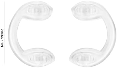 20 Pairs U-Shape Silicone Nose Pads Anti-Slip Eyeglass Nose Pads Soft Comfort Fit Glasses Repair Accessories