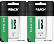Reach Waxed Dental Floss for Plaque and Food Removal, Refreshing Mint Flavor, 220 Yards
