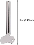 Xiaokeis 2 Pcs Toothpaste Squeezer, Stainless Steel Toothpaste Tube Squeezer, Key Cream Tube Squeezing Paint Squeezer Tube Squeezer Tool, Money Saving Bathroom Tools(Silver)