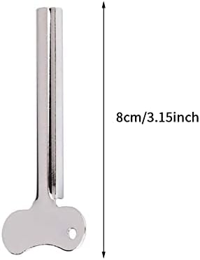 2 Pcs Toothpaste Squeezer, Stainless Steel Toothpaste Tube Squeezer, Key Cream Squeezing Paint Squeezer Tube Squeezer Tool, Money Saving Bathroom Tools(Silver)