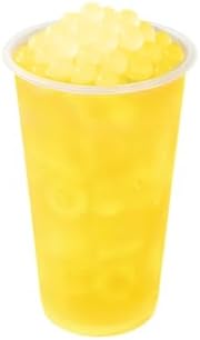 OKTEA Fruity Popping Boba Passion Fruit & Pineapple Tea Kit - Vibrant Passionfruit Flavored Balls, Tropical Pineapple & Passion Fruit Juice Mix, DIY Bubble Pearl Drink Set with Straws - 3 Servings