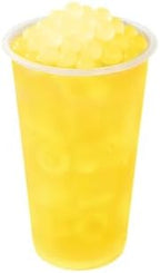 OKTEA Fruity Popping Boba Passion Fruit & Pineapple Tea Kit - Vibrant Passionfruit Flavored Balls, Tropical Pineapple & Passion Fruit Juice Mix, DIY Bubble Pearl Drink Set with Straws - 3 Servings