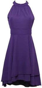 Women's Dress Elegant Halter Sleeveless Cropped Midi Dress Summer Solid Color High Waist Slim-Fit Party Dresses