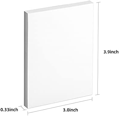 100 Sheets Disposable Dental Mixing Pads Paper 4"x3" Poly Coated 2 Side, Dental Lab Paper for Mixing Composites, Rubber Based and Silicate Materials - Easy to Use