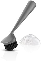 EVA SOLO | Dishbrush Nylon | Robust Washing-up Brush with a Practical & Effective Kitchen Scrubber Edge | Multipurpose Cleaning Brush | Danish Design, Functionality & Quality | Elephant Gray