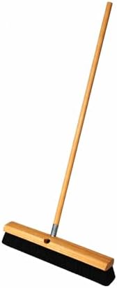 Bon Tool 84-787 Floor Broom - 3" Horsehair Bristles - 24" - 60" Wd Hdl , Brown
