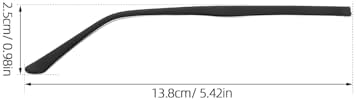 FRCOLOR 1 Pair Crystal Glasses Legs Replacement Metal Eyeglass Arms Universal Temple Frame for Eyewear Accessories 5.43 Inch