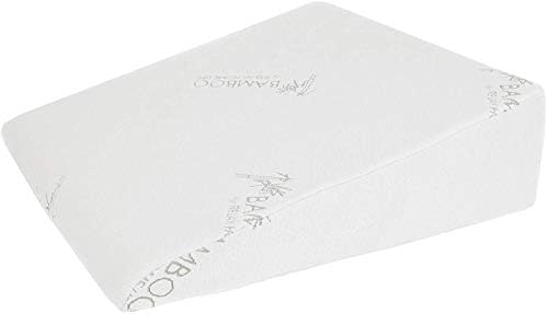 7.5 Inch Bed Wedge Pillow for Acid Reflux or Sleeping | 1.5 Inch Memory Foam Top with Stay Cool Cover | Incline Leg Elevation Pillows | Ideal for Gerd, Heartburn, and Snoring (25" Wx26 Lx7.5 H)