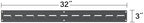 Akro-Mils 30632 Heavy Duty Wall Mount Garage Storage Steel Louvered Rail | Wall Storage Bin Hanging Organizer System for AkroBins, 32-Inch W x 3-Inch H, 2-Pack, Grey