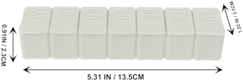 Portable Medicine Organizer Pill Box 7-Day Weekly Compartments Gray White Plastic Storage Container 3pcs Travel Pill Holder for Outdoor Medication Management