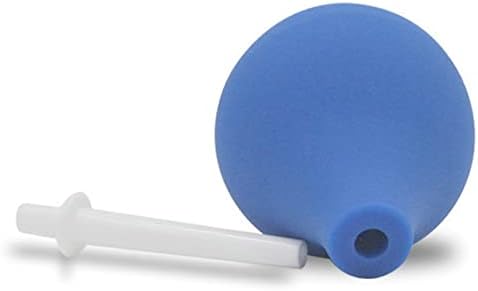 Anal Douche Enema Bulb Vaginal Douche Enema Cleaner for Women’s or Man’s Health -for Water or Coffee Colon Cleansing, Detox and Constipation (Blue, 7.4Ounce)