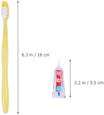 Beaupretty 10pcs Disposable Toothbrushes Toothpaste Individually Wrapped Travel Toothbrush Kit Soft Bristles Mixed Colors Hotel Guest Camping Adults Kids