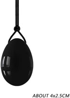 Obsidian & Jade Crystal Wellness Set - Natural Stone Pelvic Exercise Eggs for Women, Drilled 2-Piece with Storage Pouch