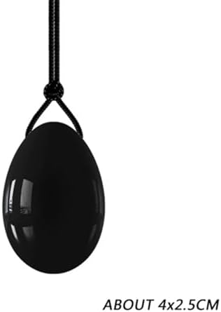 Obsidian & Jade Crystal Wellness Set - Natural Stone Pelvic Exercise Eggs for Women, Drilled 2-Piece with Storage Pouch
