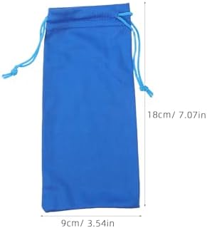 Beavorty 4pcs Microfiber Eyeglasses Pouch Soft Sunglasses Cleaning Cloth Bags Portable Glasses Case Protective Lens Storage for Travel and Daily Use