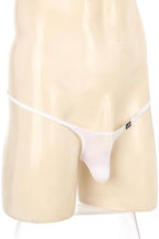 Jugaoge Sexy Men's See Through Bikini Panties Thong Underwear Bulge Pouch T-Back Brief G-String Tangas