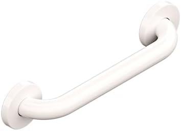HealthCraft Products - Grab Bar 12 Inch - Bathroom and Shower Safety Hand Rail - Wall Mount Handicap Handle for Toilet or Bathtub - Stainless Steel Support Grab Bar for Seniors - White