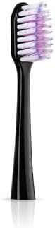 GUM Sonic Powered Toothbrush Refills, Tapered Bristles Clean Below The Gumline, Black 2 Count (Pack of 2)