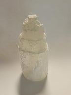 Selenite Tower / 4'' Tall / 1pc / Crystals and Healing Stones, Spiritual Gifts, Reiki, Chakra, Yoga, Meditation Accessories/Torre de Selenita