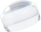 8X Dome Magnifier 50x33mm Optical Acrylic Reading Magnifying Glass for Books Maps Newspapers, 1.8oz Lightweight Portable Handheld Magnifier, Slide Over Text Hands Free Design for S