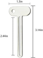6Pcs Stainless Steel Toothpaste Squeezer, Tube Key Squeezers,Metal Tube Squeezer Key Toothpaste Roller Tube Wringer,Key Roller Dispenser Wringer Tools, for Paint, Cream, Cosmetic and Hair Dye (6)