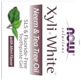 NOW Solutions, Xyliwhite™ Toothpaste Gel, Neem and Tea Tree, Cleanses and Whitens, Clean and Fresh Taste, 6.4-Ounce (Pack of 2)