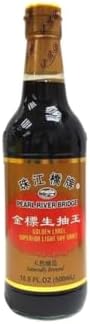 Pearl River Bridge Golden Label Superior Light Soy Sauce 16.9 fl. oz x 2 Bottles