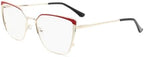 Oversized Metal Frame Reading Glasses for Women,Fashion Cat Eye Ladies Readers