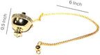 Jet Brass Dome Metal Pendulum Pot Chamber Dowsing Healing Meditation Wicca Spiritual Answers Image is JUST A Reference.
