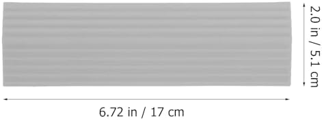 Plastic Entry Ramp for Sweeping Robot, Threshold Ramp Mat Non-Slip Surface, Indoor Home Door Transition Slope for Low Steps, Gray Interlocking Cushion
