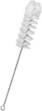 EISCO 12PK Nylon Cleaning Brushes with Fan-Shaped Ends, 9.25" - Twisted Stainless Steel Wire Handle - Ideal for 0.3" - 0.5" Diameter Tubes, Bottles, Cylinders, Flasks, Straws -