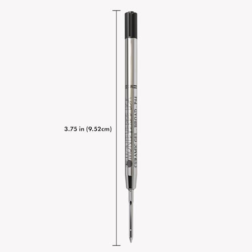 Monteverde USA Capless Ceramic Gel Refills to Fit Parker Ballpoint Pens, Broad Point, Black Ink, 2-Pack – Reliable and Smooth Writing Solution