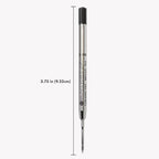 Monteverde USA Capless Ceramic Gel Refills to Fit Parker Ballpoint Pens, Broad Point, Black Ink, 2-Pack – Reliable and Smooth Writing Solution