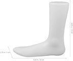 2Pcs Socks Foot Mold Fake Feet, 9.43x9.04x2.75in Shoe Mold Women Shoes Stand Sock Display Stand, Plastic Mannequin Foot for Shop Jewelry Anklet Display