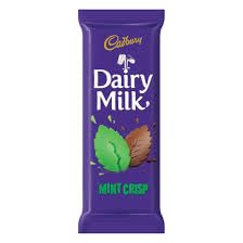 Welkom USA Famous Spoon with Dairy Milk_Chocolate Mint Crisp Slab_2.82oz/80g_4 Pack