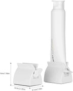 Rolling Tube Toothpaste Squeezer Toothpaste Seat Holder Stand for Bathroom Accessories（White ）
