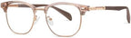ZAMGIC Blue Light Blocking Glasses with Polarized Clip On Sunglasses Lenses for Men Women Magnetic Multi-use Metal Frame Brown
