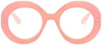 COTIA Retro Round Blue Light Blocking Reading Glasses for Women Men Oversized Anti Anti Glare UV Eyewear
