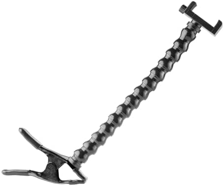 MOGO ModularHose Assistive Technology Phone Holder with Heavy-Duty Spring Clamp (Opens to 2"), 14 Inch Arm