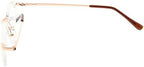 Eyekepper Mens Womens Spring Hinges Rimless Reading Glasses Gold +1.00