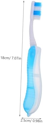6pcs Travel Folding Toothbrushes Soft Bristles Portable Toothbrush for Camping Household