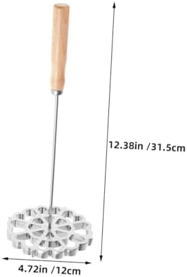 IMIKEYA 2pcs Home Frying Mold Set Rosette Maker Pastry Spoon for Snack Frying Bunuelos Cookie Maker Mold Iron Set for Kitchen