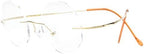CessBlu Titanium Circle Reading Glasses Bendable Rimless Round Reader Eyeglasses for Men Women Reading