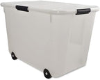 Advantus 34009 Rolling Storage Box, Letter/Legal, 15-Gallon Size, Clear