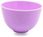 Art&Beauty 2PCS Silicone Mixing Bowls Reusable Prep and Serve Bowls Condiment Bowls Facial Mask Bowl for Skincare, DIY Craft, Mixing Facial Mask, Resin, Acrylic Painting, Holding Ingredient(Purple)