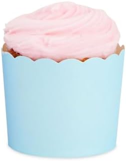 50 Pack Cupcake Liners Wrappers, Muffin Paper Baking Cup for Birthday Party, Rainbow Pastel Color