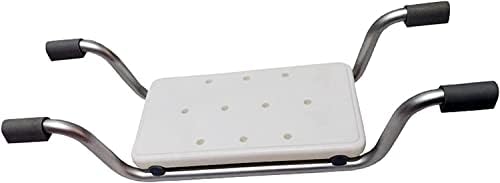 Bath Bench, Heavy Duty Shower Stool Aluminium Adjustable Length Bathroom Seat Suitable for Bathtubs with an Opening Width of 23-29 Inches, Plastic Bathtub Seat for Elderly, Upto 260Ib Weight